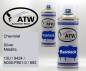 Preview: Chevrolet, Silver Metallic, 13U / 9424 / N030-P901-0 / 892: 400ml Sprühdose + 400ml Klarlack - Set, von ATW Autoteile West.